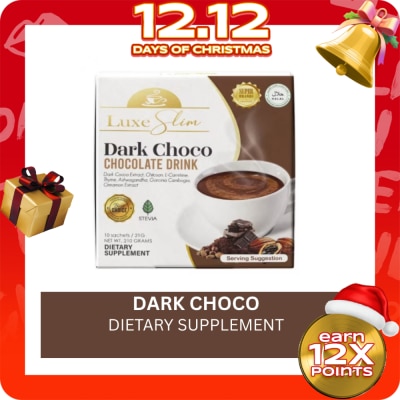 LUXESLIM LUXESLIM Dark Choco Chocolate Drink 21g 10s
