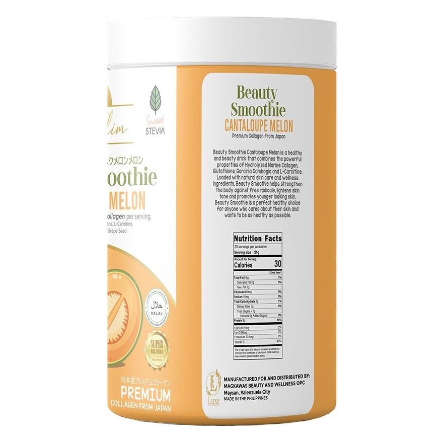 LUXESLIM Beauty Smoothie Cantaloupe Melon 500g