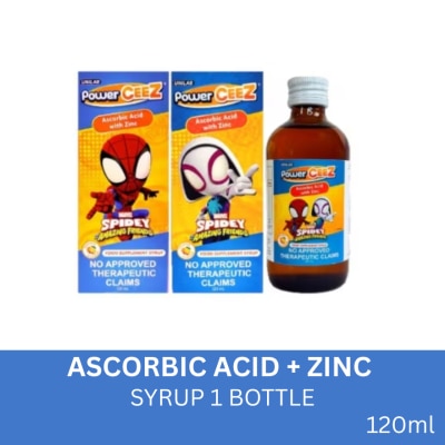 POWERCEEZ POWERCEEZ Ascorbic Acid With Zinc Syrup 1 Bottle 120ml