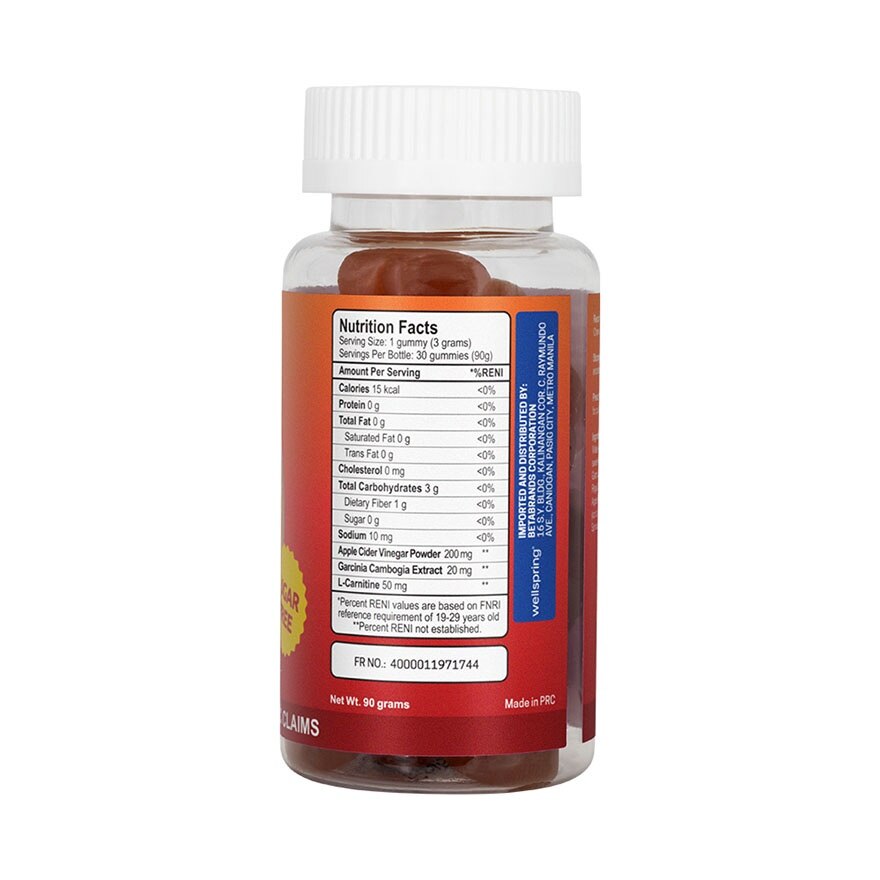 WELLSPRING, WELLSPRING Sugar Free Fat Burner Gummies 30s | Watsons ...