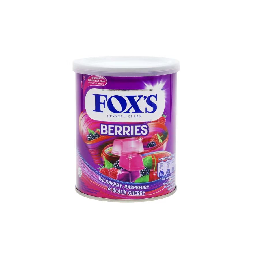 FOXS Crystal Clear Berries Tin 180g