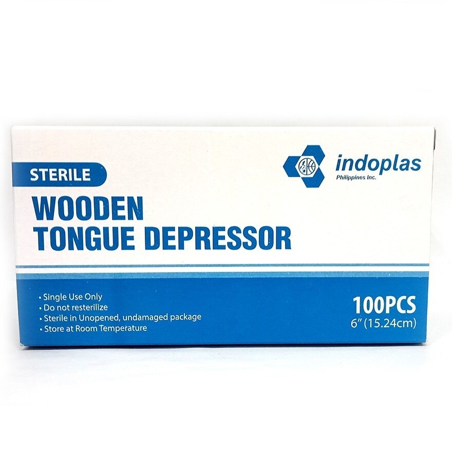 INDOPLAS Wooden Tongue Depressor - Sterile