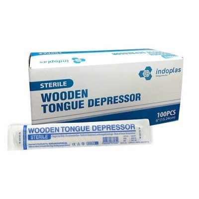 INDOPLAS INDOPLAS Wooden Tongue Depressor - Sterile