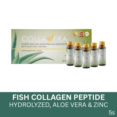 COLLAVERA COLLAVERA Hydrolyzed Collagen (Fish Collagen Peptide) Aloe Vera and Zinc