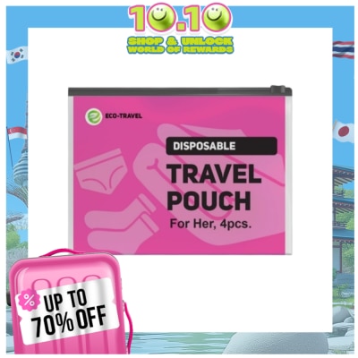 ECO TRAVEL ECO TRAVEL LADIES 4PC TRAVEL PACK (DISPOSABLE WEARS & TOWEL)