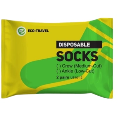 ECO TRAVEL ECO TRAVEL ANKLE SOCKS 2PAIRS PACK