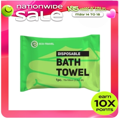 ECO TRAVEL - ECO TRAVEL BATH TOWEL 70x100CM 1PC PACK