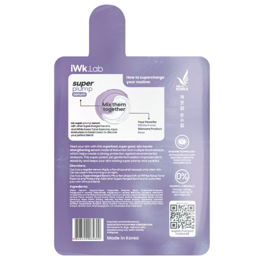 iWhite Korea iWk.Lab Super Plump Serum 10ml Sachet