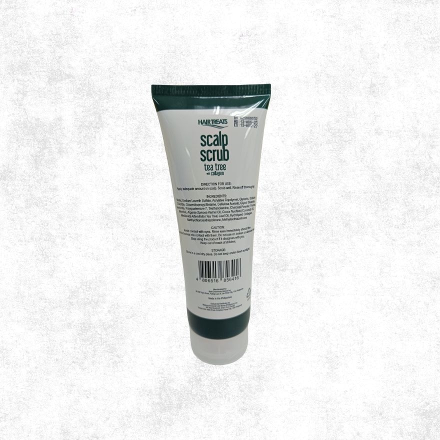 HAIR TREATS Scalp Scrub Tea Tree With Collagen Anti-Dandruff Scalp Care Shampoo