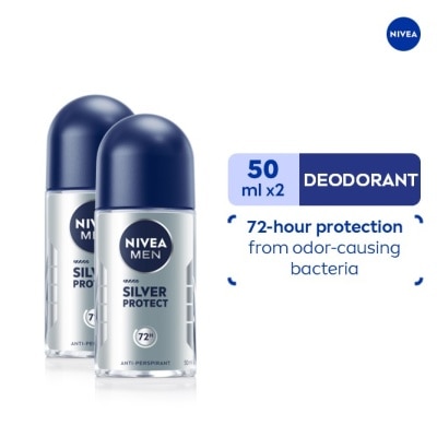 NIVEA - NIVEA Men Deodorant Silver Protect Anti-Perspirant Roll-on 50ml