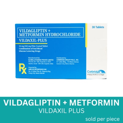 VILDAXIL PLUS VILDAXIL Vildagliptin + Metformin Hydrochloride Sold Per Piece [PRESCRIPTION REQUIRED]