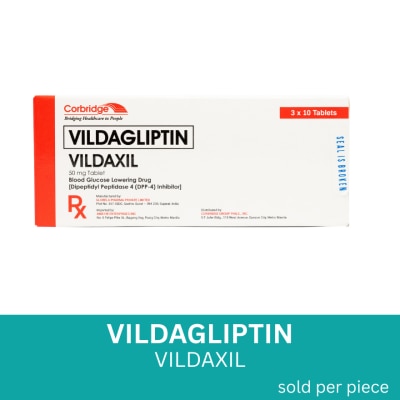 VILDAXIL VILDAXIL Vildagliptin 50mg Sold Per Piece [PRESCRIPTION REQUIRED]