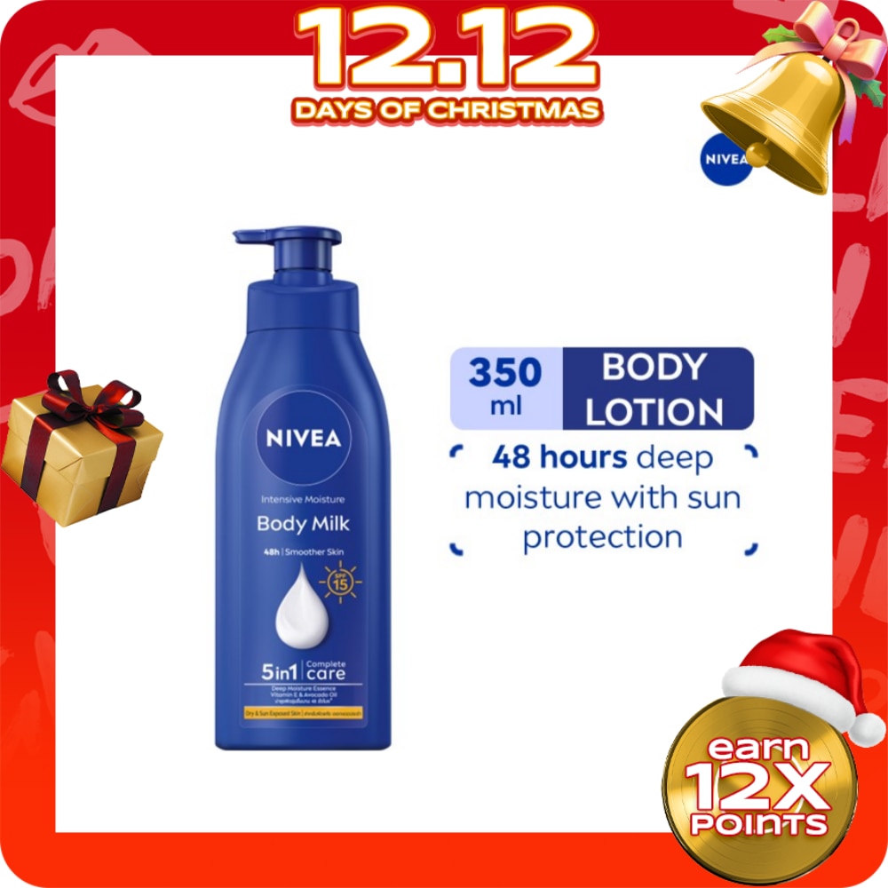 NIVEA Intensive Body Milk Lotion SPF 15 350ml