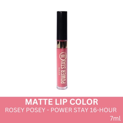 AVON - AVON Power Stay 16-Hour Matte Lip Color 7ml Rosey Posey
