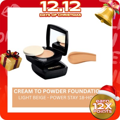 AVON AVON Power Stay 18Hr Cream To Powder Foundation 9g Light Beige