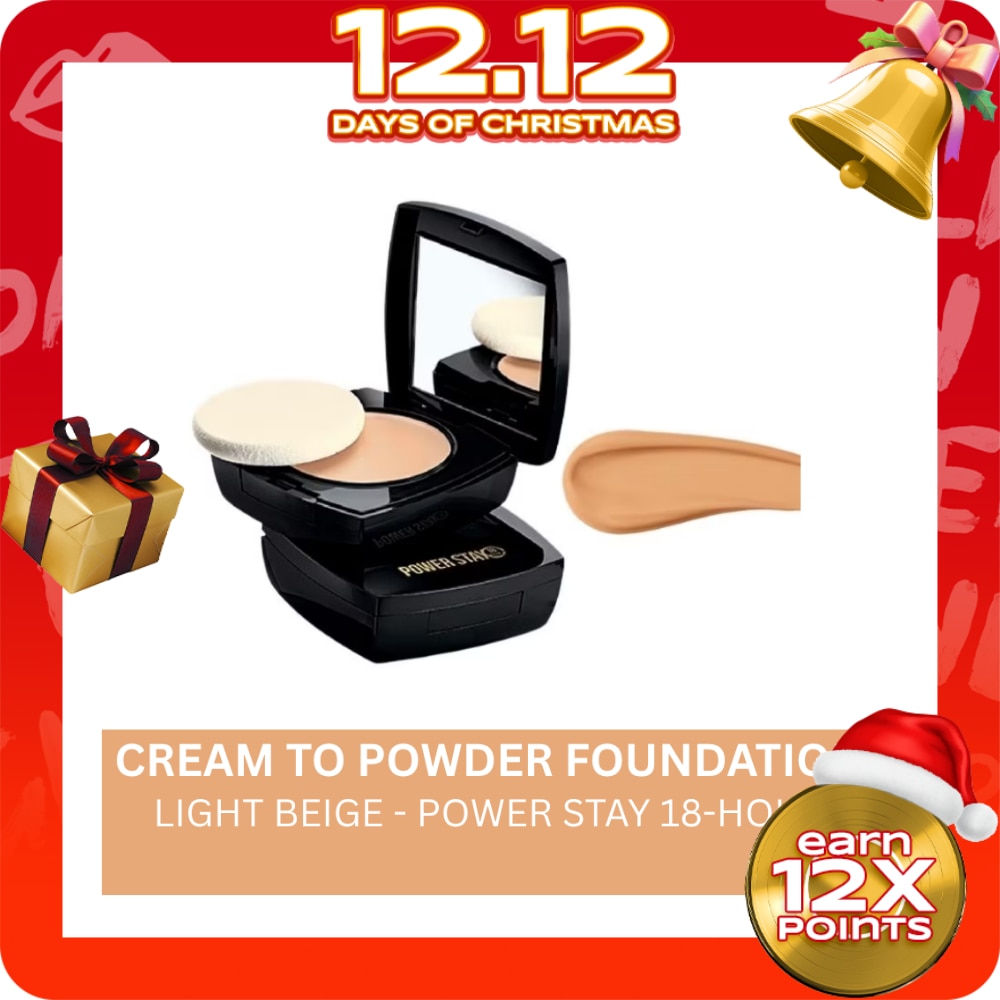 AVON Power Stay 18Hr Cream To Powder Foundation 9g Light Beige