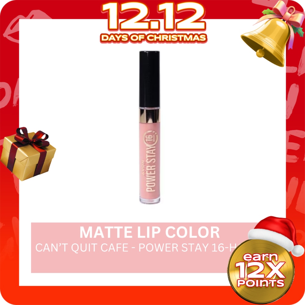 AVON Power Stay 16 Hour Matte Lip Color 7ml Cant Quit Café