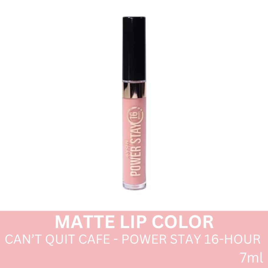 AVON Power Stay 16 Hour Matte Lip Color 7ml Cant Quit Café