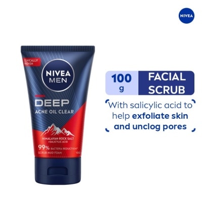 NIVEA Nivea Deep Acne Oil Clear Scrub Mud Foam 100g