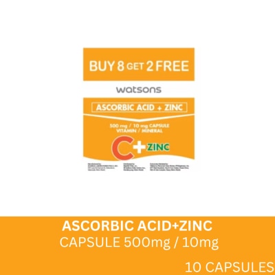 WATSONS GENERICS WATSONS Vitamin C + Zinc 8 + 2 Capsules