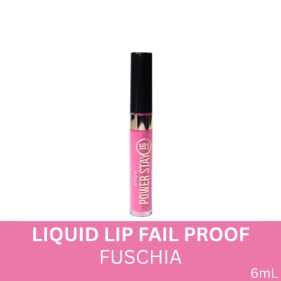AVON - AVON Power Stay Liquid Lip Fail Proof Fuschia 6ml