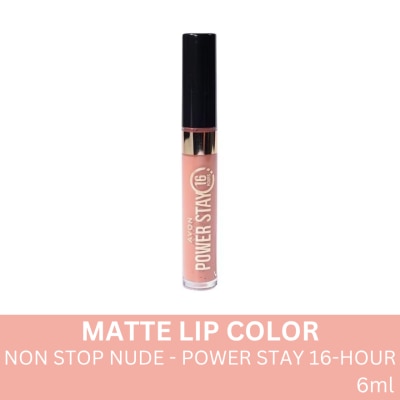 AVON AVON Power Stay Liquid Lip Non Stop Nude 6ml