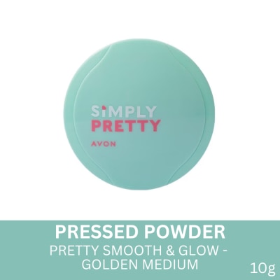 AVON AVON Simply Pretty Smooth & Glow Pressed Powder Golden Medium 10g