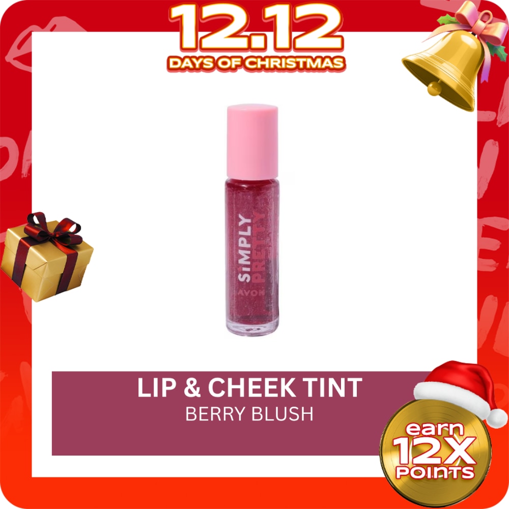 AVON Simply Pretty Lip And Cheek Tint Berry Blush 9ml