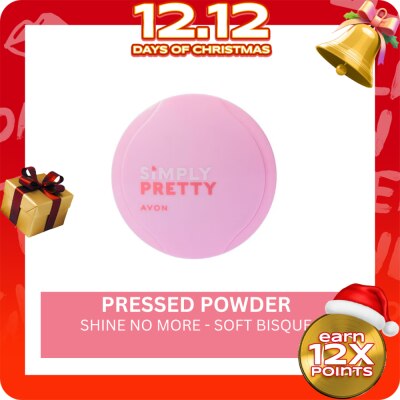 AVON AVON Simply Pretty Shine No More Pressed Powder Soft Bisque 10g