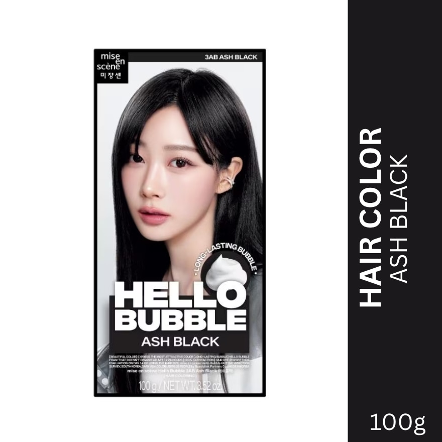 HELLO BUBBLE Ash Black 3Ab