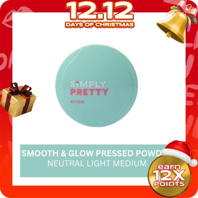 AVON AVON Simply Pretty Smooth & Glow Pressed Powder Neutral Light Medium 10g