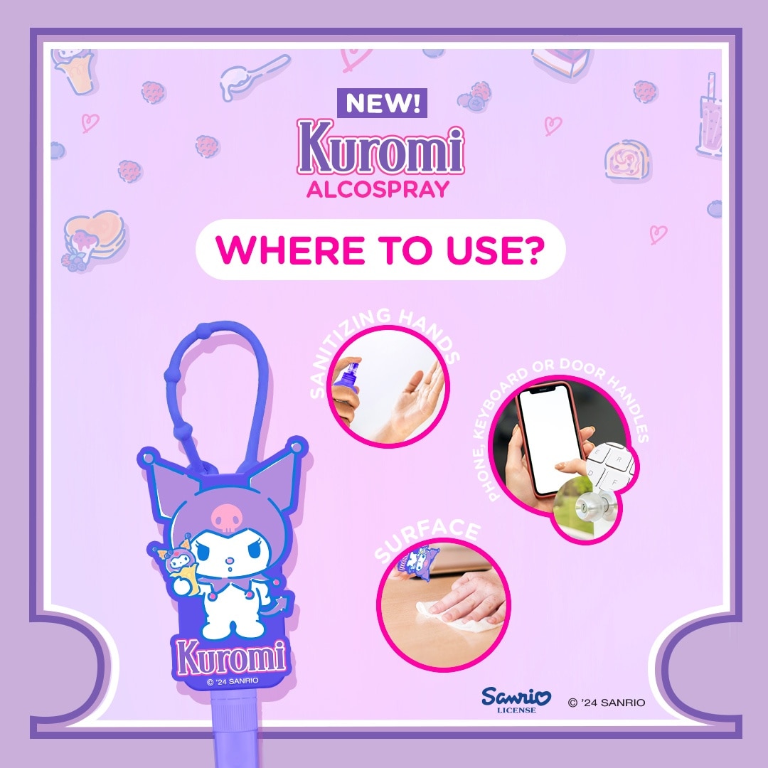 FRESH with Sanrio Kuromi Alcospray 50ml