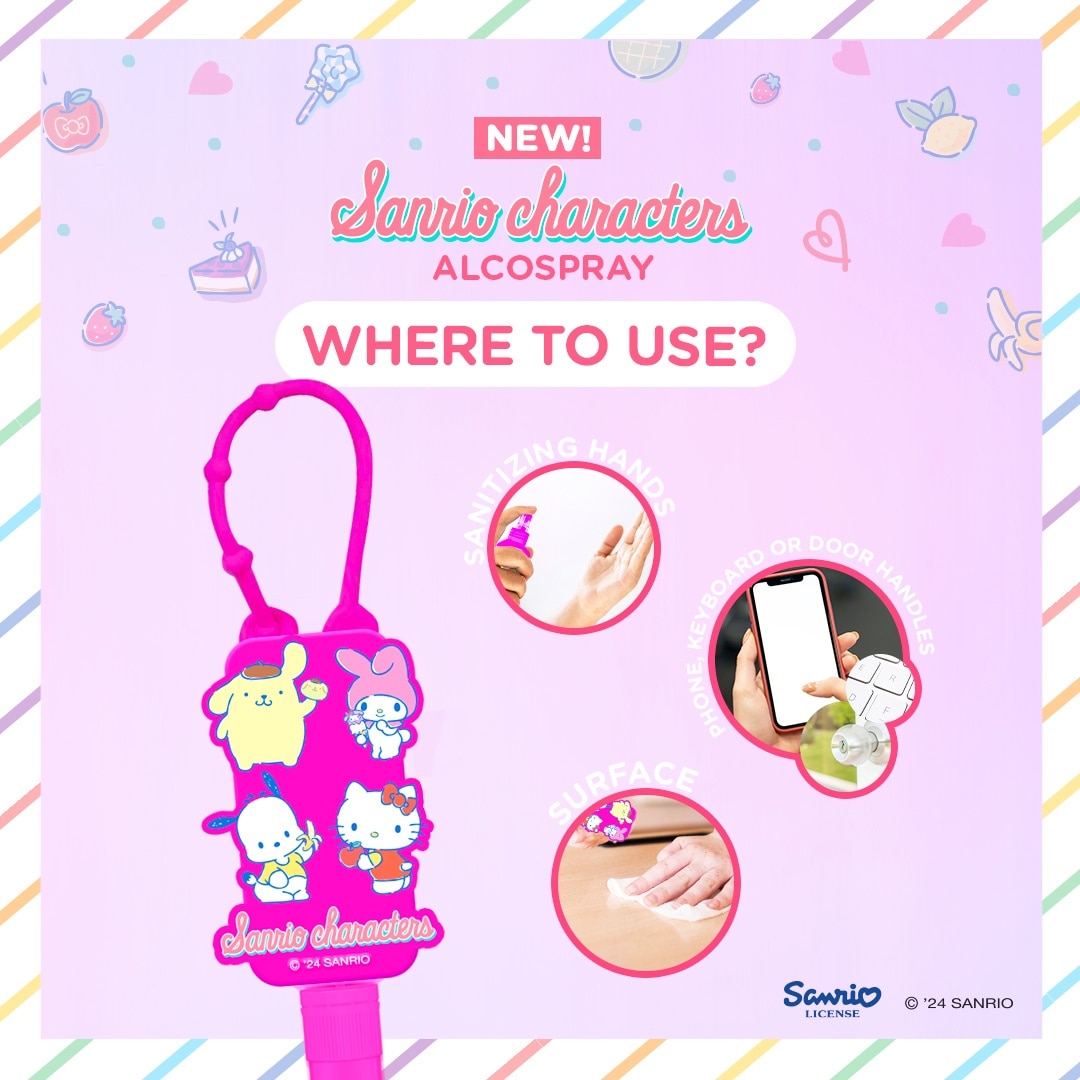 FRESH with Sanrio Characters Alcospray 50mL