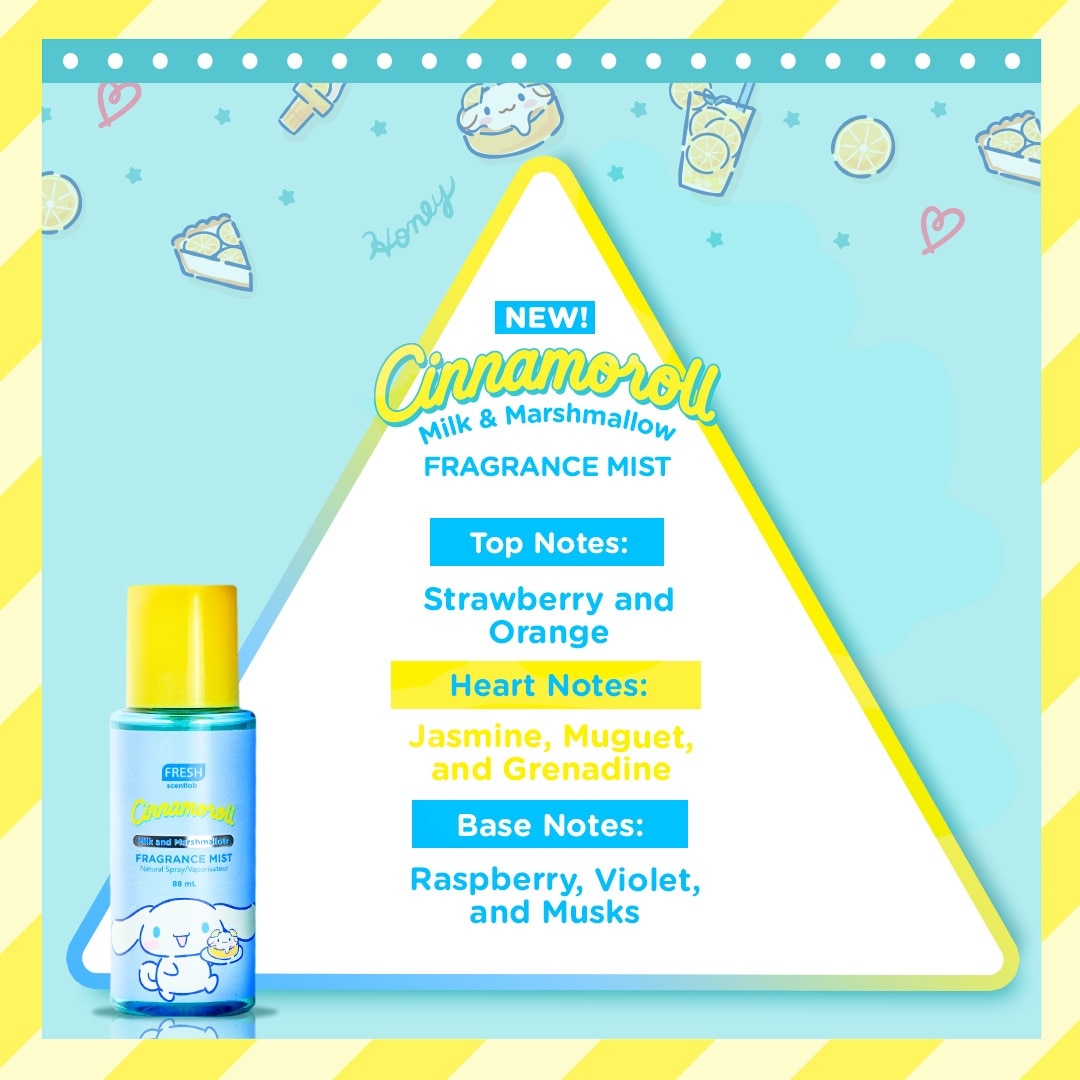 FRESH Sanrio Milk and Marshmallow Fragrance Mist 88mL