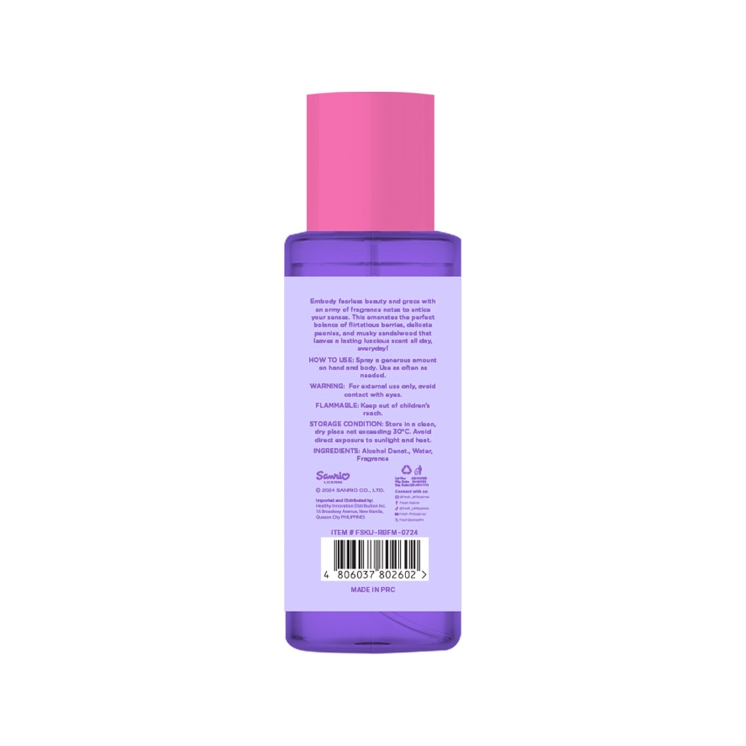 FRESH Sanrio Raspberry and Blackcurrant Fragrance Mist 88mL