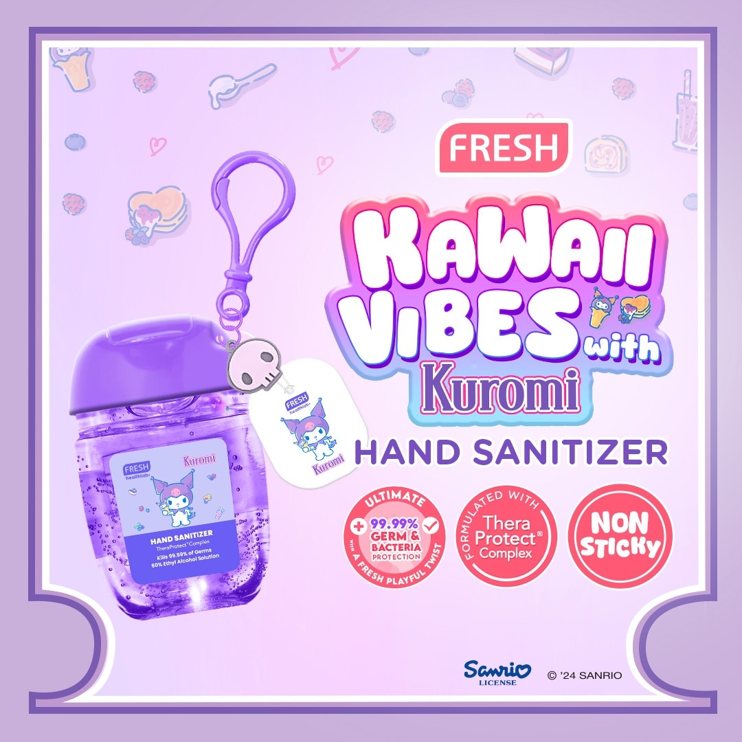 FRESH with Sanrio Kuromi Hand Sanitizer 30mL