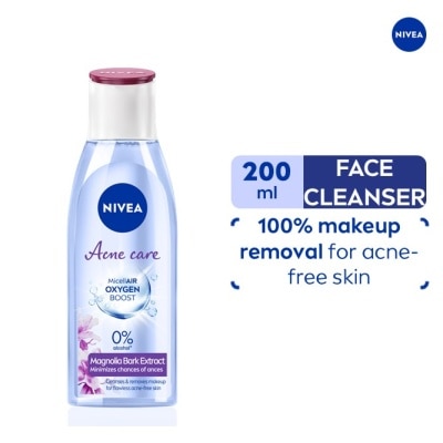 NIVEA NIVEA Face Cleanser Acne Care Oxygen Boost Micellar Water 0% 200ml