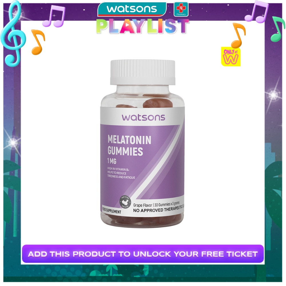 WATSONS GENERICS, WATSONS GENERICS Melatonin 1mg 30 Gummies