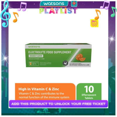WATSONS GENERICS WATSONS GENERICS Electrolyte Drink Effervescent Tablets 10s