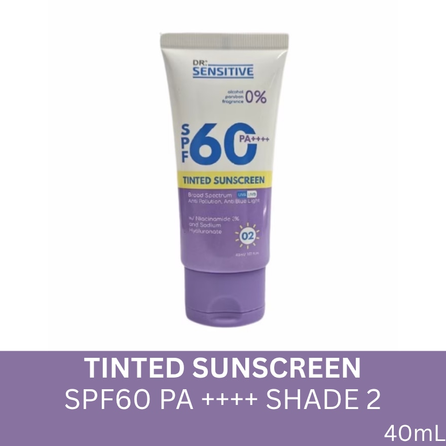 DR SENSITIVE Tinted Sunscreen SPF60++++ Shade 2 40ml