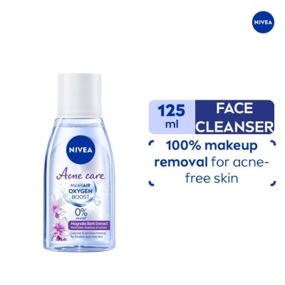 NIVEA NIVEA Face Cleanser Acne Care Oxygen Boost Micellar Water 0% 125ml