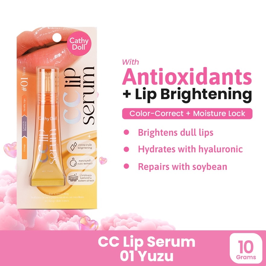 CATHY DOLL CC Lip Serum 01 Yuzu 10g image