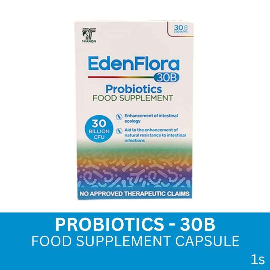 EDENFLORA Probiotics 30B Food Supplement Sold Per Piece