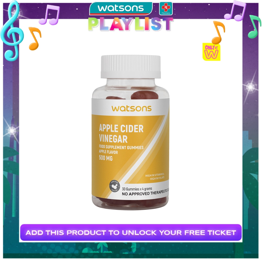 WATSONS GENERICS Apple Cider Vinegar 500mg 30 Gummies