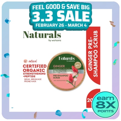 NATURALS WS NATURALS WATSONS Ginger Pre Shampoo Scrub 150g