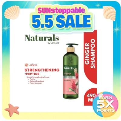NATURALS WS - WATSONS NATURALS Ginger Shampoo 490ml