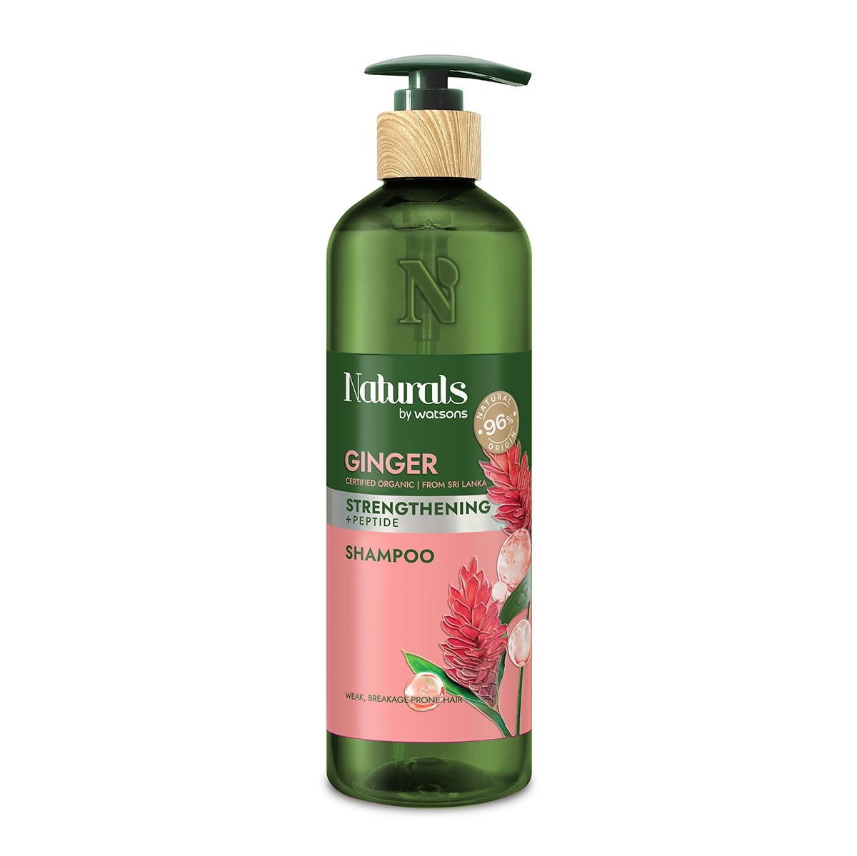 WATSONS NATURALS Ginger Shampoo 490ml