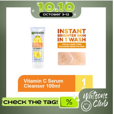 GARNIER GARNIER Bright Complete Vitamin C Serum Cleanser 100ml image