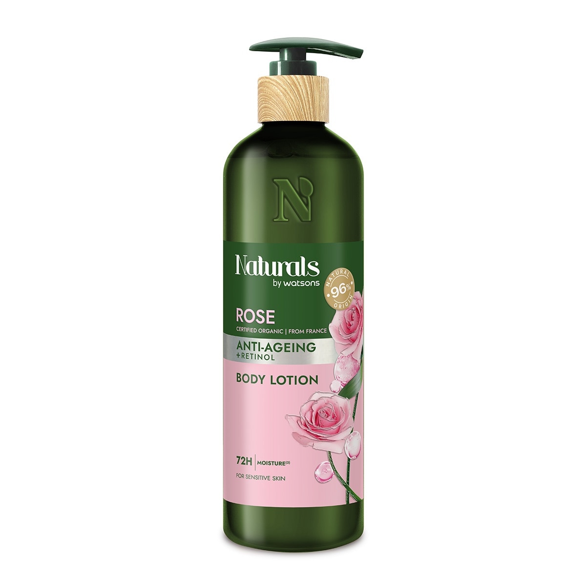 WATSONS NATURALS ROSE BODY LOTION 490ML