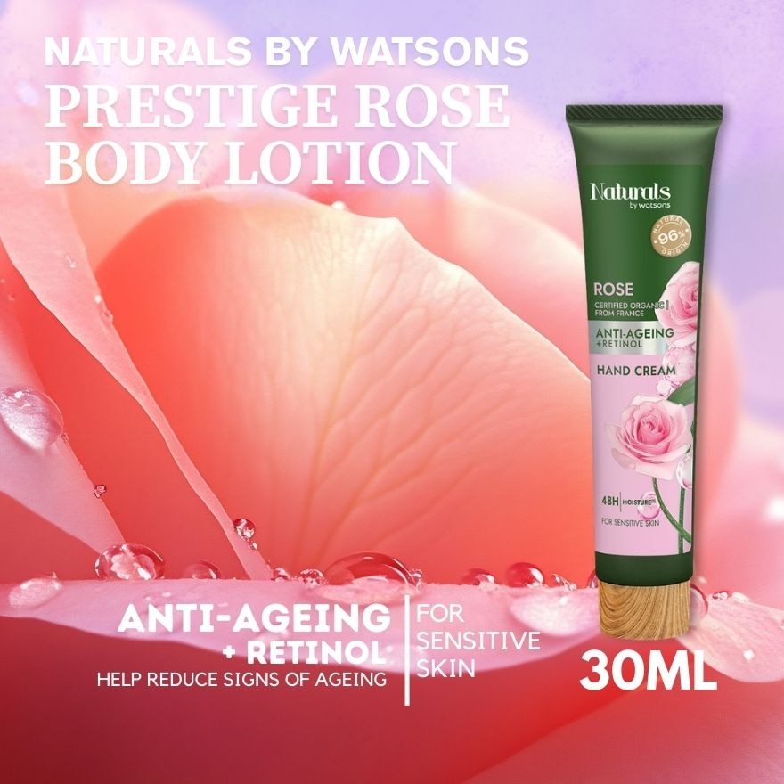 WATSONS NATURALS Rose Hand Cream 30ml